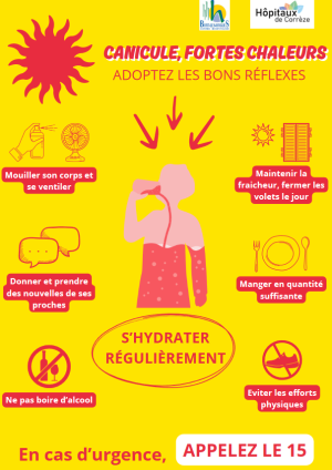 Affiche Bons réflexes Canicule